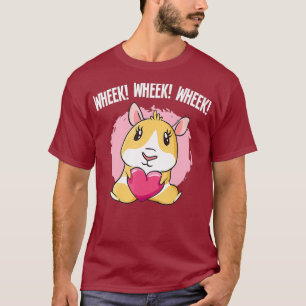 Camiseta Roda de Hamster de Porco da Guiné Corta