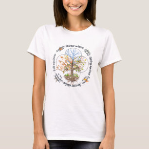 Camiseta Roda do Ano Árvore Sazonal