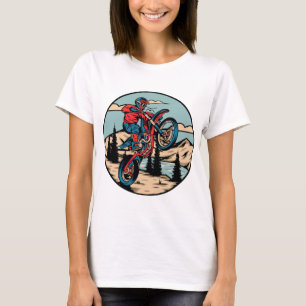 Camiseta Roda Do Biker Da Camada Da Camada Da Camada Da Cam