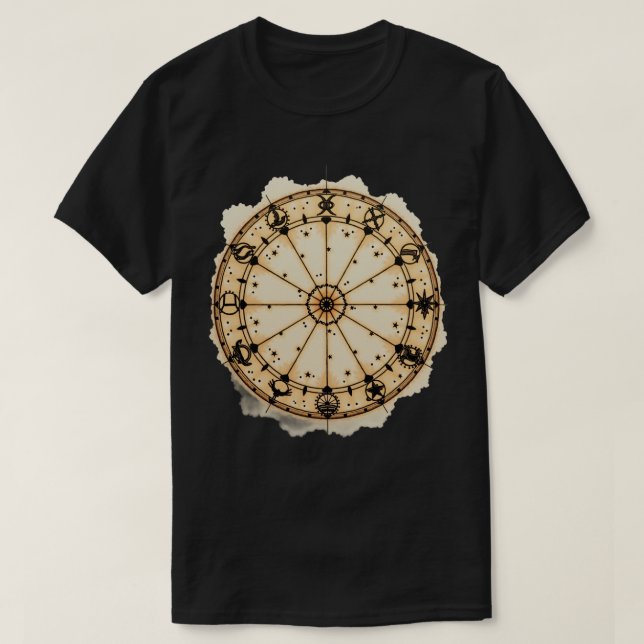 Camiseta Roda do Zodíaco (Frente do Design)