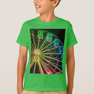 Camiseta Roda-férris verde e azul