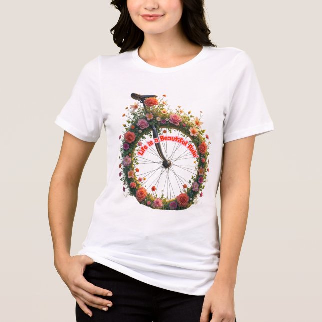 Camiseta Roda Floral Belo Tee Ride (Frente)