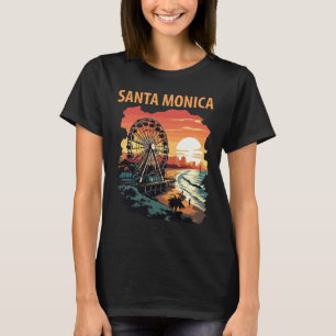 Camiseta Roda-gigante do Pier de Santa Mônica Viagem