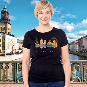 Camiseta Roda Gigante do Porto de Gotemburgo, Suécia Viagem