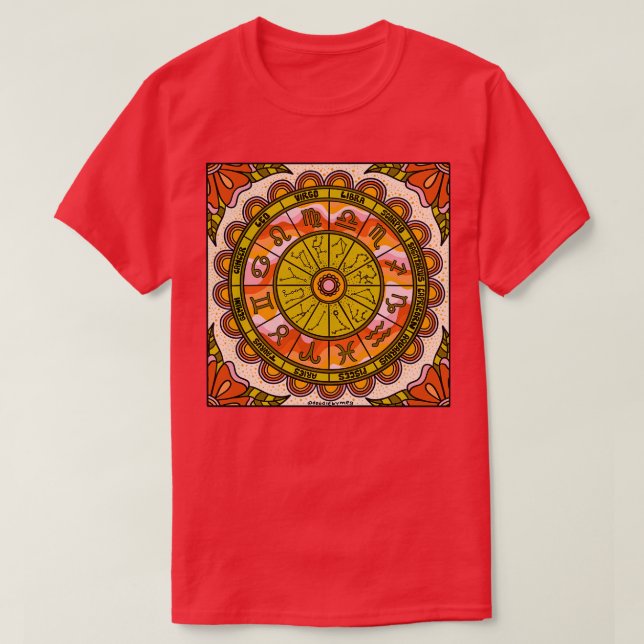 Camiseta Roda Zodiac Retroativa (Frente do Design)