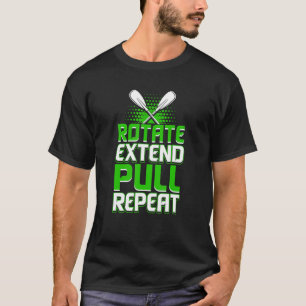 Camiseta Rodar Repetição de Puxação de Extensão
