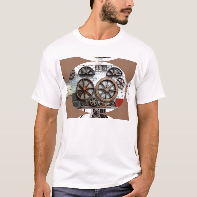 Camiseta Rodas da indústria (Frente)