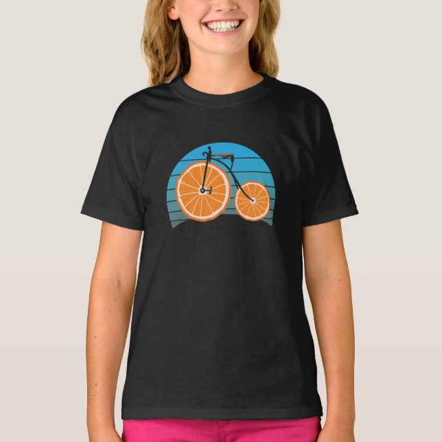 Camiseta Rodas de laranja de pedreiro (Frente)