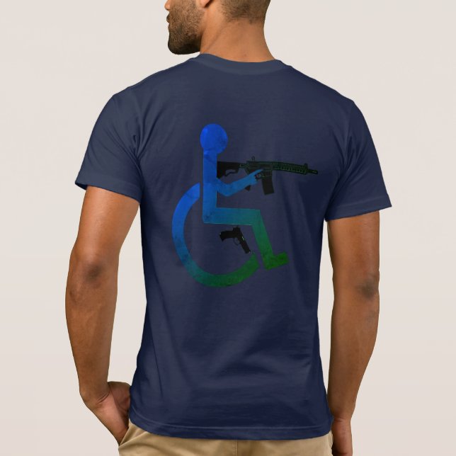 Camiseta Rodas e armas - Sem círculo DK Blue - Fabricado no (Verso)