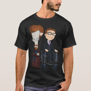 Camiseta Rodas e Homem Perna! Pai americano Roger e Ste