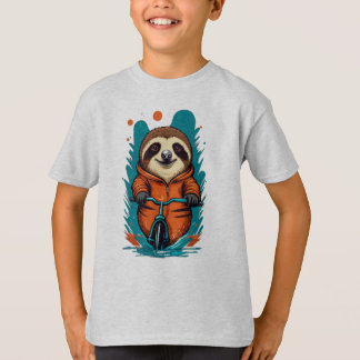 Camiseta Rodas malucas: Aventuras em Animais em Bikes