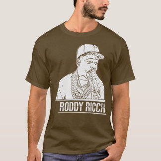 Camiseta Roddy ricch White Retro