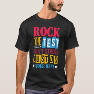 Camiseta Rode O Ensino Retroativo Do Dia De Teste