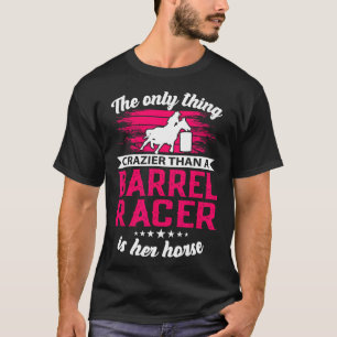 Camiseta Rodeio de Cavalo Ancorado com Corrente de Barrel