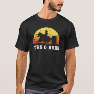 Camiseta Rodeio De Corrida De Barril E De Corrida De Cano