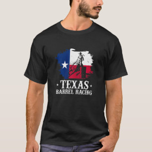 Camiseta Rodeio de Montaria de Cavalos de Corrida de Barril