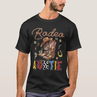 Camiseta Rodeo Auntie Western Cowboy Matching Fami
