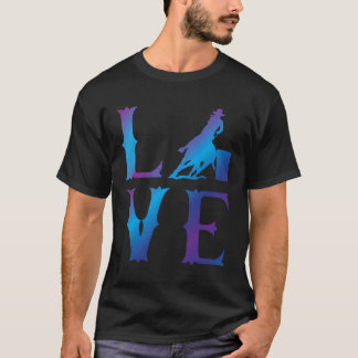 Camiseta Rodeo Barrel Racing Love angustia Blue