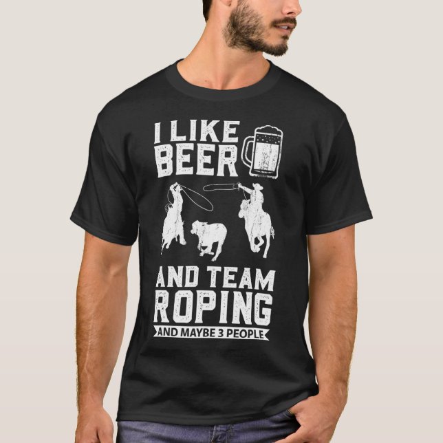 Camiseta Rodeo Cowboy Barrel Roping Horseback R (Frente)