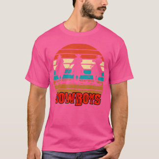 Camiseta Rodeo Cowboy E Wranglers Bronco Horse Sunset