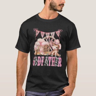 Camiseta Rodeo DeusPai Rosa Coquette CowGirl primeiro anive