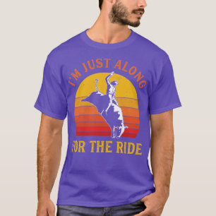 Camiseta Rodeo Funny Bull Andando Cowboy Ocidental Rodeo Lo