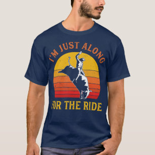 Camiseta Rodeo Funny Bull Andando Cowboy Ocidental Rodeo Lo