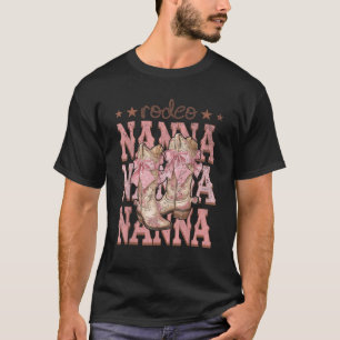 Camiseta Rodeo Nanna Pink Boots Coquette Cow Girl Aniversár