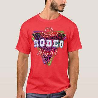 Camiseta Rodeo Night Leopard Neon Cowboy Hat672