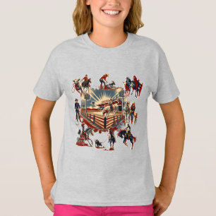 Camiseta Rodeo Ocidental Arena Cowboy Cowgirl Eventos Rodeo