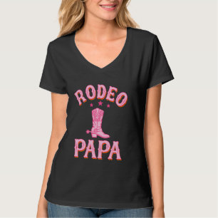 Camiseta Rodeo Papa 1rua Primeiro Birthday Cowgirl Western