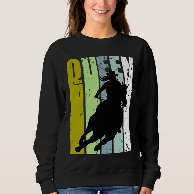 Camiseta Rodeo Queen Barrel Racing Race Racer Women Cowgirl (Frente)