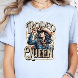 Camiseta Rodeo Queen, Gift de Cowgirl, Blue