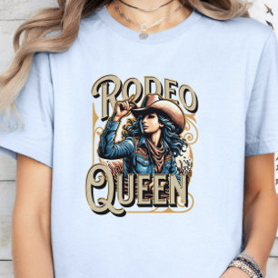 Camiseta Rodeo Queen, Gift de Cowgirl, Blue