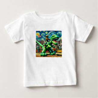 Camiseta Rodeo Rex - Criança Dino Cowboy Tee