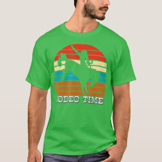 Camiseta Rodeo Time Kids Cowboy Wranglers Horse Retro Vinta