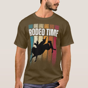 Camiseta Rodeo Time Western Cowboy Bareback Andar