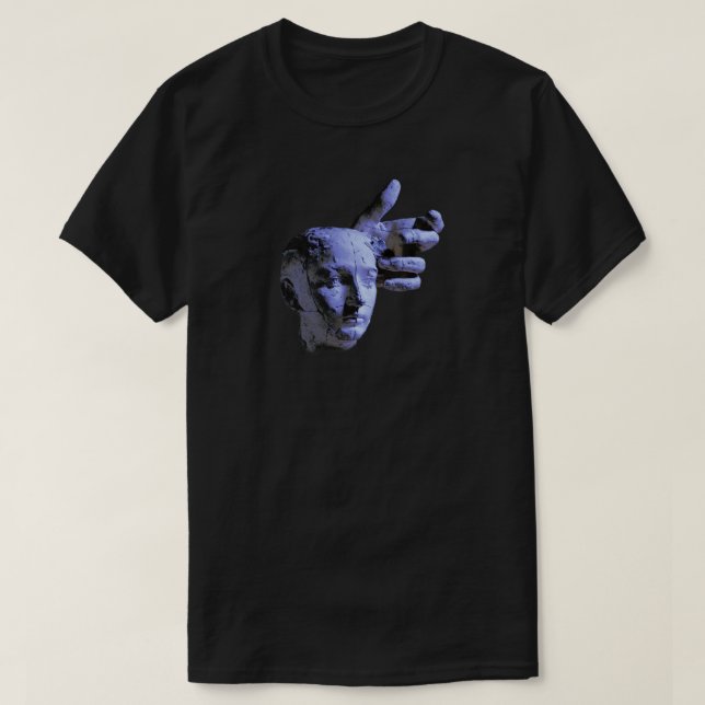Camiseta Rodin no azul (Frente do Design)