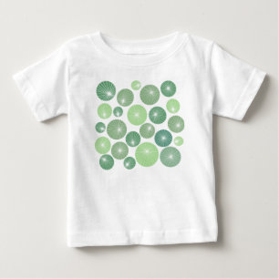 Camiseta Rodinhas verdes dos anos 50