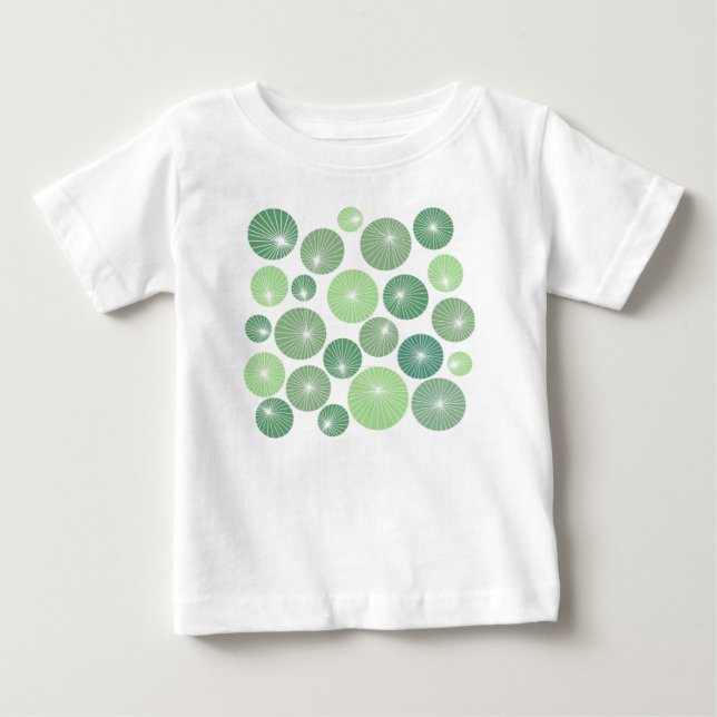 Camiseta Rodinhas verdes dos anos 50 (Frente)
