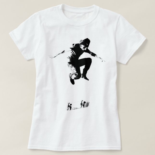 Camiseta Rodney Mullen Treflip B_amp_W Gráfico (Frente do Design)