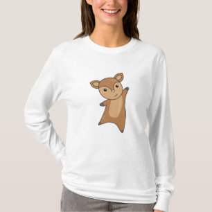 Camiseta Roe Deer Fawn Cuecas Floresta Para Crianças Castan