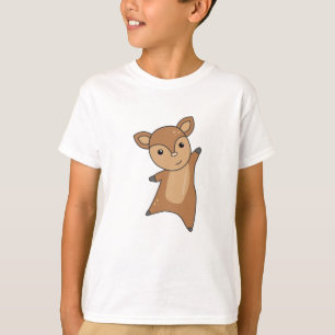 Camiseta Roe Deer Fawn Cuecas Floresta Para Crianças Castan