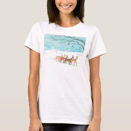 Camiseta Roe Deer no inverno