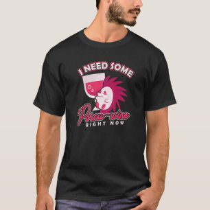 Camiseta Roedor Spiky Preciso de Porcu Wine Porcupine