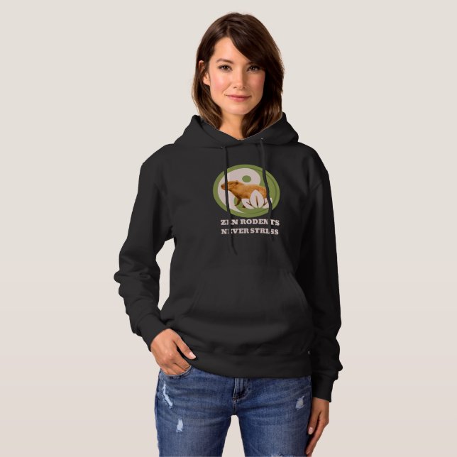 Camiseta Roedores Zen Nunca Estressam Humor do Capivara (Frente Completa)