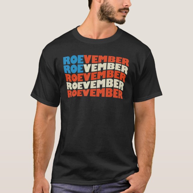 Camiseta ROEVEMBER US FLAG Roe VMember Roe Novembro Pro Roe (Frente)