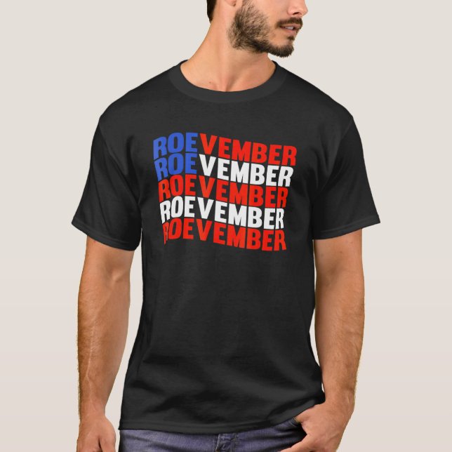 Camiseta ROEVEMBER US FLAG Roe VMember Roe Novembro Pro Roe (Frente)