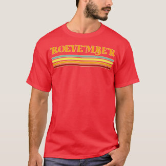 Camiseta Roevember Vintage Retro Typografia