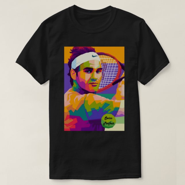 Camiseta Roger Federer Swiss Perou_ (Frente do Design)